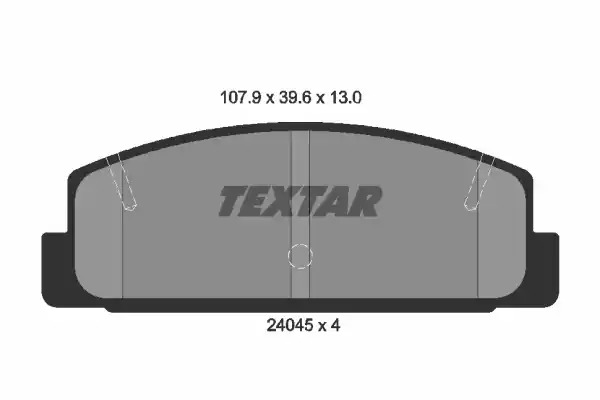 Комплект тормозных колодок TEXTAR 2404501 (24045, 24045 130  0 4, 7186D482, 7771D892)