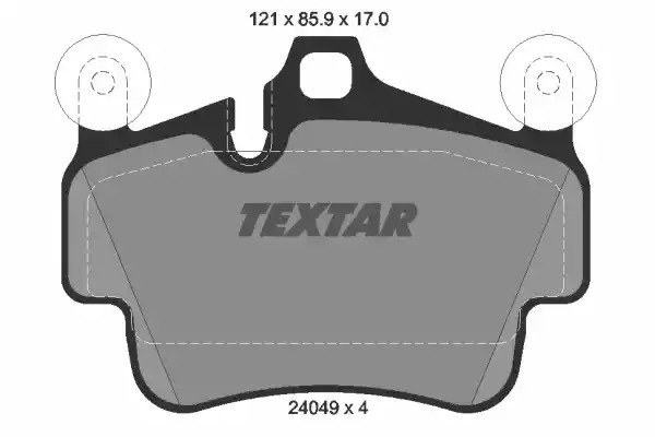 Комплект тормозных колодок TEXTAR 2404901 (24049, 24049 170  0 4, 7894BD1135, 7894D1135)