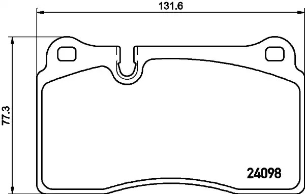 Комплект тормозных колодок HELLA PAGID 8DB 355 011-851 (T1499, 24098)