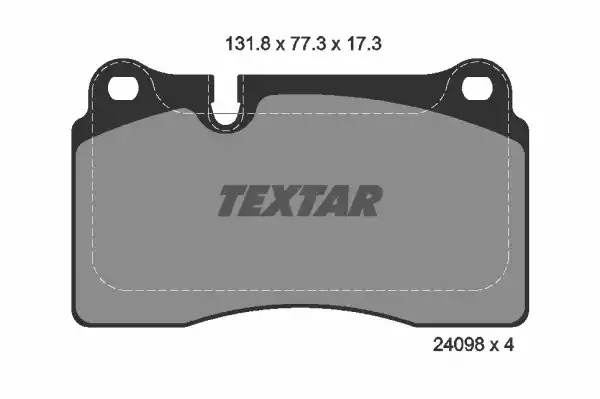 Комплект тормозных колодок TEXTAR 2409801 (24098, 24098 173  0 4, 8238D1129)