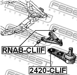 Шарнир FEBEST 2420-CLIF