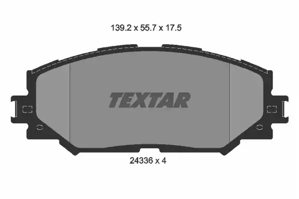 Комплект тормозных колодок TEXTAR 2433601 (24336, 24336 175  0 4, 8330D1210)