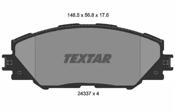 Комплект тормозных колодок TEXTAR 2433701 (24337, 24337 176  0 4, 8331D1211)