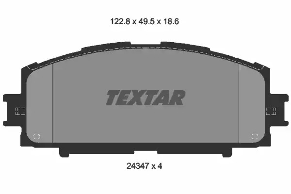 Комплект тормозных колодок TEXTAR 2434701 (24347, 24347 186  0 4, 8301D1184)