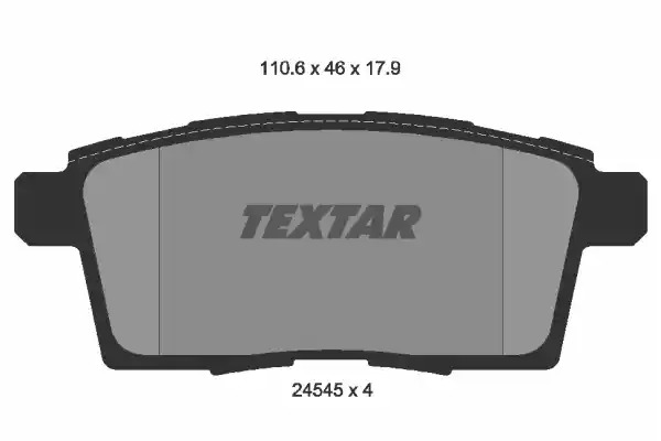 Комплект тормозных колодок TEXTAR 2454501 (24545, 24545 179  0 4, 8378D1259)