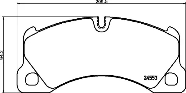 Комплект тормозных колодок HELLA PAGID 8DB 355 014-151 (T1798, 24553)