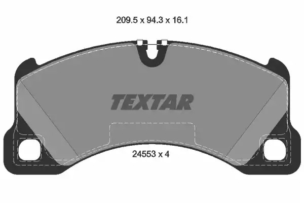 Комплект тормозных колодок TEXTAR 2455301 (24553, 24553 161  0 4, 8459D1349)