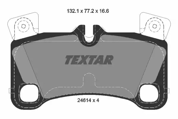 Комплект тормозных колодок TEXTAR 2461401 (24614, 24614 166  0 4, 8460D1350)