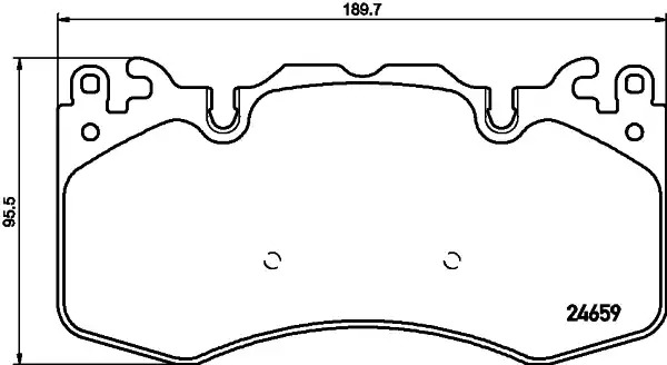 Комплект тормозных колодок HELLA PAGID 8DB 355 016-151 (T2113, 24659, 8543D1426)