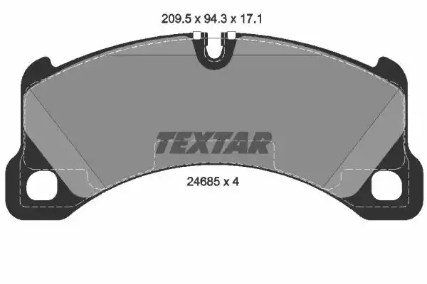 Комплект тормозных колодок TEXTAR 2468501 (24685, 24685 171  0 4, 8642D1452)