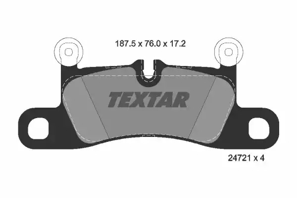 Комплект тормозных колодок TEXTAR 2472101 (24721, 24721 172  0 4, 8643D1453)