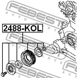 Ролик FEBEST 2488-KOL