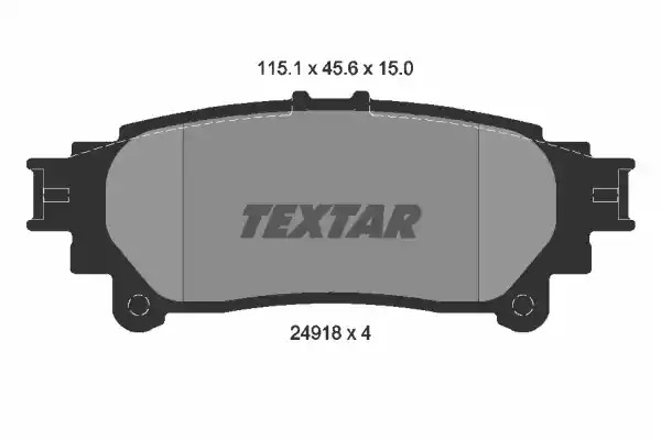 Комплект тормозных колодок TEXTAR 2491801 (24918, 24918 150  0 4, 8500D1391)