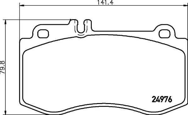 Комплект тормозных колодок HELLA PAGID 8DB 355 014-821 (T1897, 24976, 8535D1420)