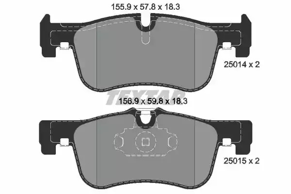 Комплект тормозных колодок TEXTAR 2501401 (25014, 25015, 25014 183  0 5)