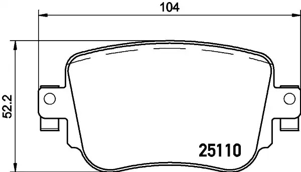 Комплект тормозных колодок HELLA PAGID 8DB 355 021-291 (T2282, 25110)