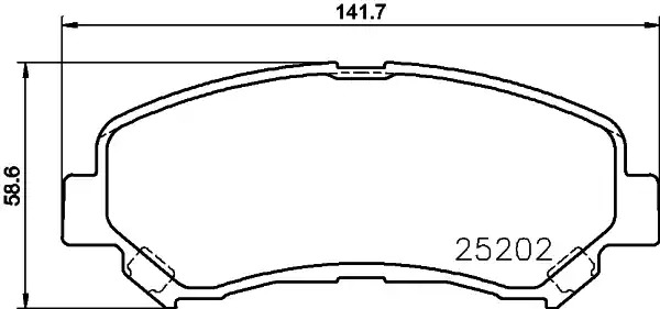 Комплект тормозных колодок TEXTAR 2520201 (25202, 25202 168  1 4)