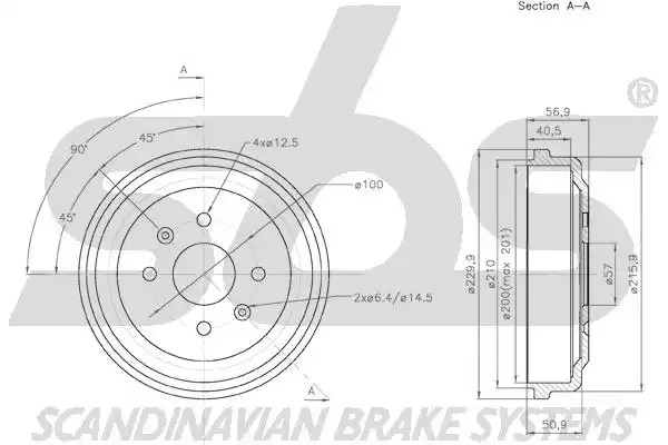 Тормозный барабан NK 255005