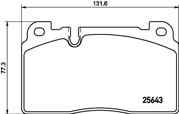 Комплект тормозных колодок HELLA PAGID 8DB 355 021-331 (T2321, 25643)