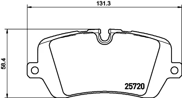 Комплект тормозных колодок HELLA PAGID 8DB 355 020-361 (T2242, 25720, 8919D1692)