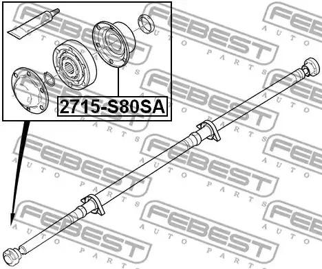 Пыльник FEBEST 2715-S80SA