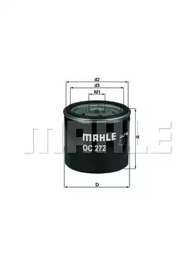 Фильтр MAHLE ORIGINAL OC 272 (79691320)
