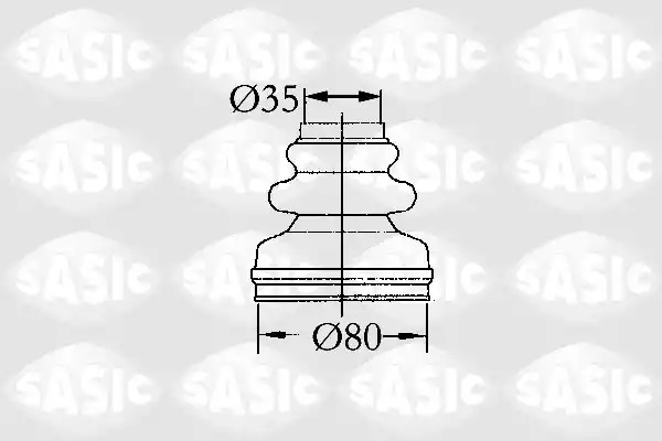 Комплект пыльника SASIC 2873813