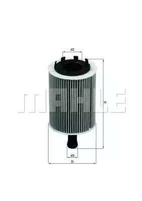 Фильтр MAHLE ORIGINAL OX 188D (78424707, OX 188, OX 188D ECO)