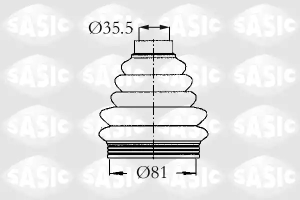 Комплект пыльника SASIC 2933203