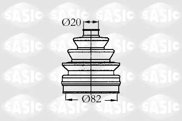 Комплект пыльника SASIC 2933833