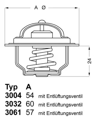 Термостат WAHLER 3004.82