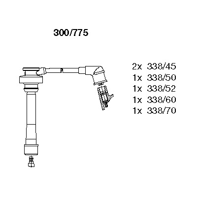 Комплект электропроводки BREMI 300/775