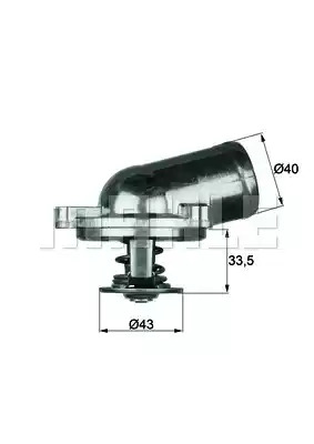 Термостат MAHLE ORIGINAL TI 22 87 (2.408.87, 70807818)