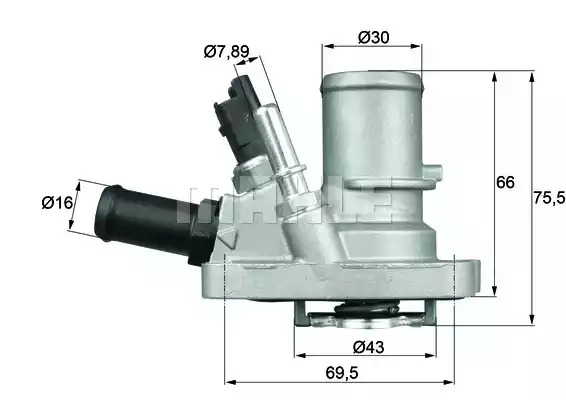 Термостат MAHLE ORIGINAL TI 144 88 (70808599, G.1006.88)