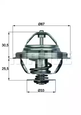 Термостат MAHLE ORIGINAL TX 27 80D (2.119.80, 2.119.80.312, 70807797)