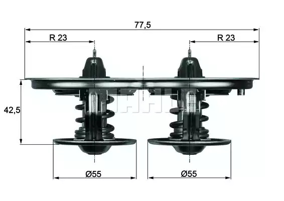 Термостат MAHLE ORIGINAL TX 32 85D (2.159.85, 72388627)