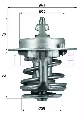 Термостат MAHLE ORIGINAL TX 63 83 (6.331.83, 70808399)