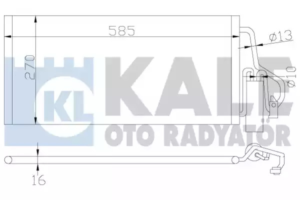 Конденсатор KALE OTO RADYATÖR 342915