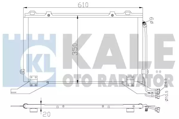 Конденсатор KALE OTO RADYATÖR 343045