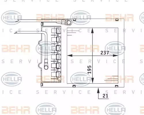 Теплообменник HELLA 8FH 351 311-151