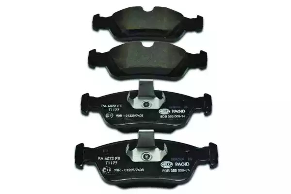 Комплект тормозных колодок HELLA PAGID 8DB 355 008-741 (T1177, 23287, 23288, 7437D558, 7649D781, 7847D781)