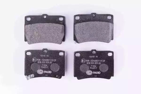 Комплект тормозных колодок HELLA PAGID 8DB 355 009-501 (T1254, 23593, 23594, 23595, 7602D733)