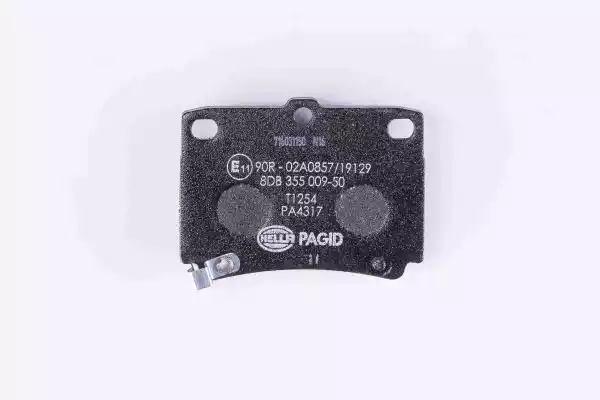 Комплект тормозных колодок HELLA PAGID 8DB 355 009-501 (T1254, 23593, 23594, 23595, 7602D733)