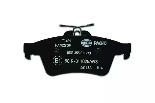 Комплект тормозных колодок HELLA PAGID 8DB 355 011-731 (T1489, 23482, 24137, 7874D1095, 8248D1095)