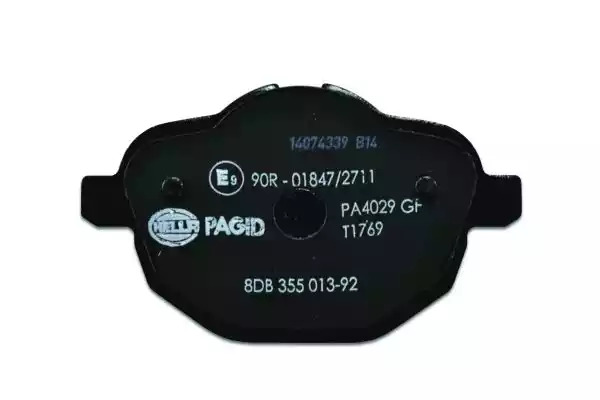 Комплект тормозных колодок HELLA PAGID 8DB 355 013-921 (T1769, 24561, 24562, 8672D1473)