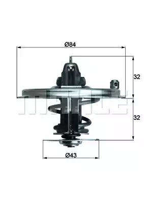 Термостат MAHLE ORIGINAL TX 36 85D (2.396.85, 2.396.85.346, 70807814)