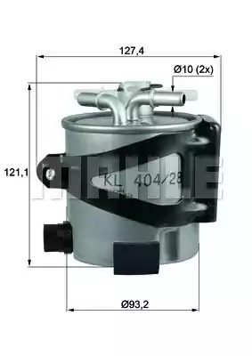 Фильтр KNECHT KLH 44/25 (70349788)