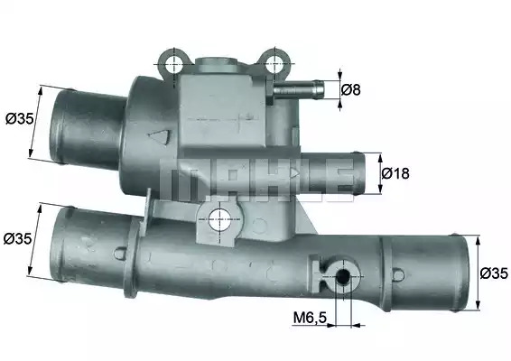 Термостат MAHLE ORIGINAL TI 123 88 (70808587, C.799.88)