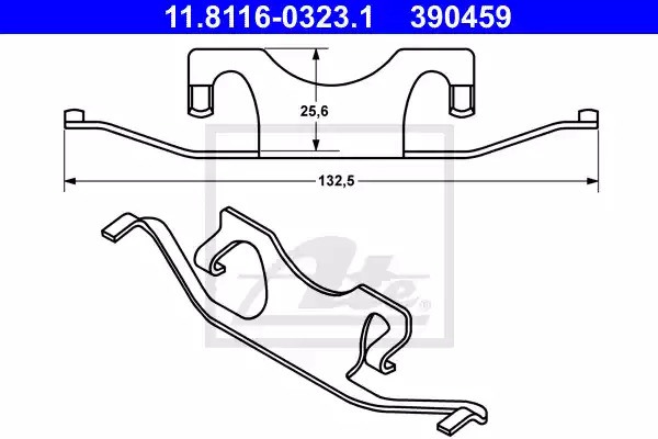 Пружина ATE 11.8116-0323.1 (390459)