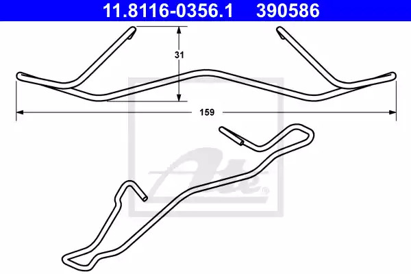 Пружина ATE 11.8116-0356.1 (390586)